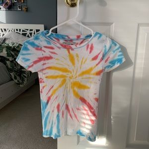 UO baby tee tie dye